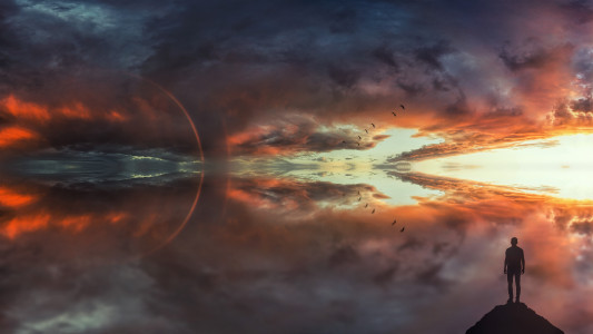 Sonnenuntergang Panorama